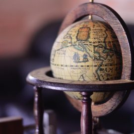 globe terrestre vintage