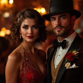 un-couple-elegant-vetu-de-tenues-de-fete-des-annees-1920-apparaissant-dans-une-ambiance-de-fete-vivante-avec-un-eclairage-ambiant-chaleureux-et-des-couleurs-riches