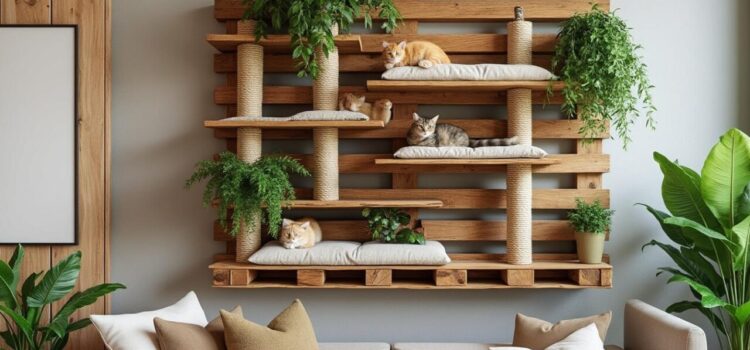 Fabriquer un arbre à chat mural en palettes pour un intérieur zéro déchet découvrez comment fabriquer un arbre à chat mural en palettes recyclées, une solution écologique et originale pour offrir à votre félin un espace de jeu tout en adoptant une démarche zéro déchet dans votre intérieur.