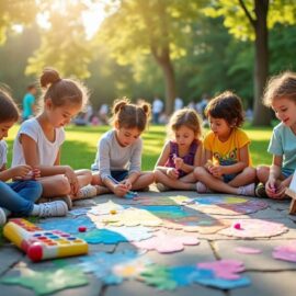 découvrez une sélection d'idées d’activités créatives gratuites pour occuper les enfants pendant les vacances scolaires. des jeux et ateliers ludiques pour stimuler leur imagination sans dépenser un centime !