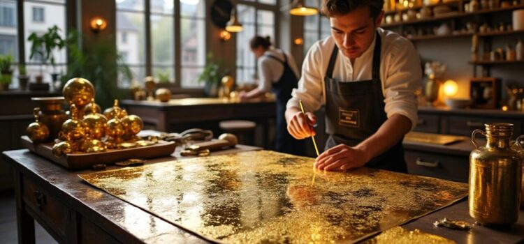 Stage court en dorure à la feuille d’or à Lyon : où s’inscrire ? découvrez où vous inscrire à un stage court en dorure à la feuille d’or à lyon. formation idéale pour débutants ou passionnés souhaitant apprendre les techniques traditionnelles de dorure avec des experts locaux.