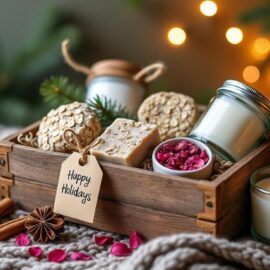 découvrez notre coffret bien-être fait maison, le cadeau parfait pour noël. offrez détente et douceur avec des produits naturels et personnalisés, soigneusement préparés pour choyer vos proches.