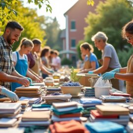 organisez un vide-maison solidaire avec emmaüs ou votre ressourcerie locale pour donner une seconde vie à vos objets tout en aidant des personnes dans le besoin.