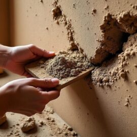 apprenez à réparer facilement une fissure dans un mur en torchis en utilisant des matériaux naturels pour un résultat durable et écologique.