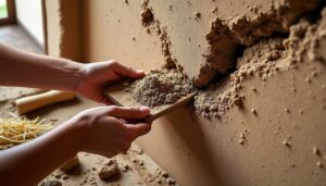 apprenez à réparer facilement une fissure dans un mur en torchis en utilisant des matériaux naturels pour un résultat durable et écologique.