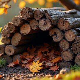 apprenez à construire un abri naturel pour hérisson en utilisant des chutes de bois et des feuilles mortes, favorisant ainsi la biodiversité de votre jardin.