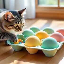 découvrez comment fabriquer un jouet d’intelligence pour chat en utilisant une boîte à œufs recyclée, une activité ludique et écologique pour stimuler l’esprit de votre compagnon félin.