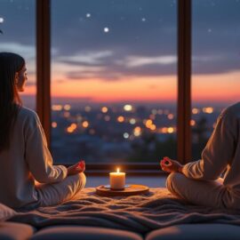 découvrez une routine de méditation guidée du soir spécialement conçue pour les parents surmenés, afin de se détendre, relâcher le stress et mieux dormir.