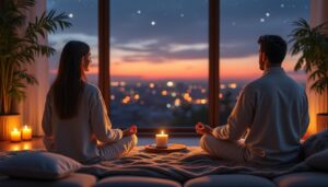 découvrez une routine de méditation guidée du soir spécialement conçue pour les parents surmenés, afin de se détendre, relâcher le stress et mieux dormir.