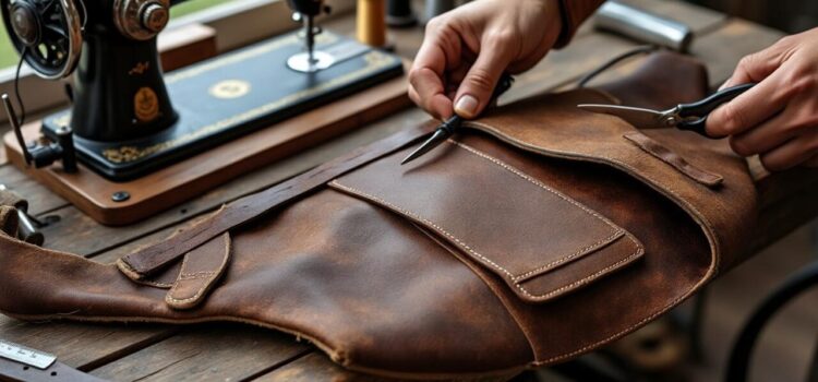 Créer un sac banane en cuir recyclé à partir d’une vieille veste