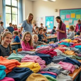découvrez comment organiser une bourse aux vêtements réussie dans une école primaire pour favoriser le recyclage et aider les familles.