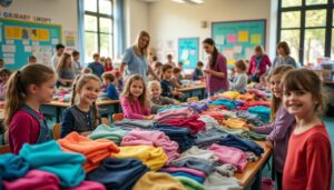 découvrez comment organiser une bourse aux vêtements réussie dans une école primaire pour favoriser le recyclage et aider les familles.