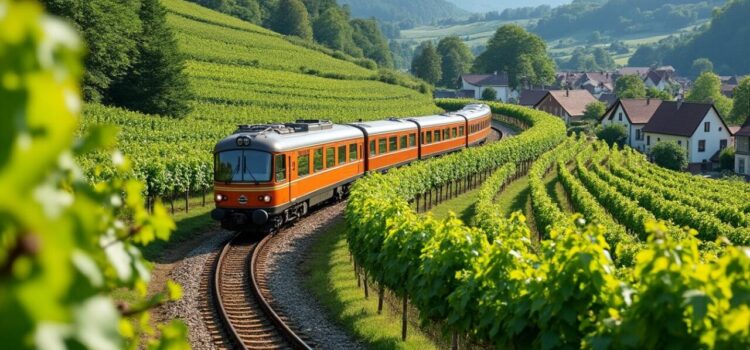 Circuit en train à travers les vignobles bio d’Alsace
