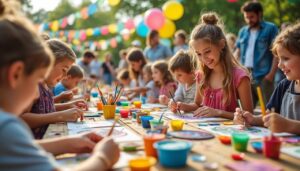 découvrez comment organiser un atelier créatif gratuit lors d'un festival local pour engager la communauté et stimuler la créativité.