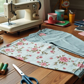 apprenez à coudre un pantalon pour enfant en recyclant un drap ancien. un projet diy simple et économique pour créer des vêtements uniques et durables.