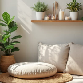 découvrez comment aménager un coin méditation dans une petite chambre pour créer un espace zen et apaisant, même avec peu de place.
