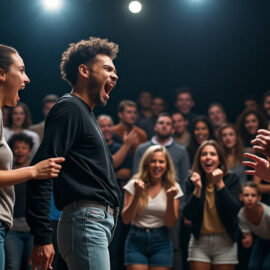 explorez le théâtre d’improvisation engagé, un art vivant qui mêle créativité et convictions pour sensibiliser et provoquer la réflexion.