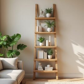 apprenez à transformer une échelle en bois ancienne en une étagère décorative unique pour votre intérieur. un projet diy simple et créatif pour allier rusticité et fonctionnalité.