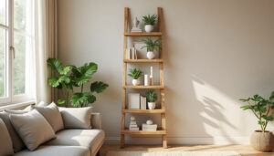 apprenez à transformer une échelle en bois ancienne en une étagère décorative unique pour votre intérieur. un projet diy simple et créatif pour allier rusticité et fonctionnalité.