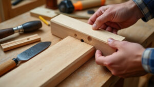 apprenez à réparer un pied de table cassé grâce à la technique traditionnelle du tenon-mortaise, pour une réparation solide et durable.