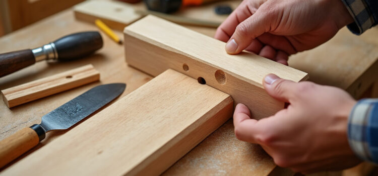 Réparer un pied de table cassé avec technique tenon-mortaise Réparer un pied de table cassé avec technique tenon-mortaise