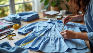 apprenez à transformer une chemise homme en une blouse féminine élégante grâce à notre guide simple et créatif d'upcycling.